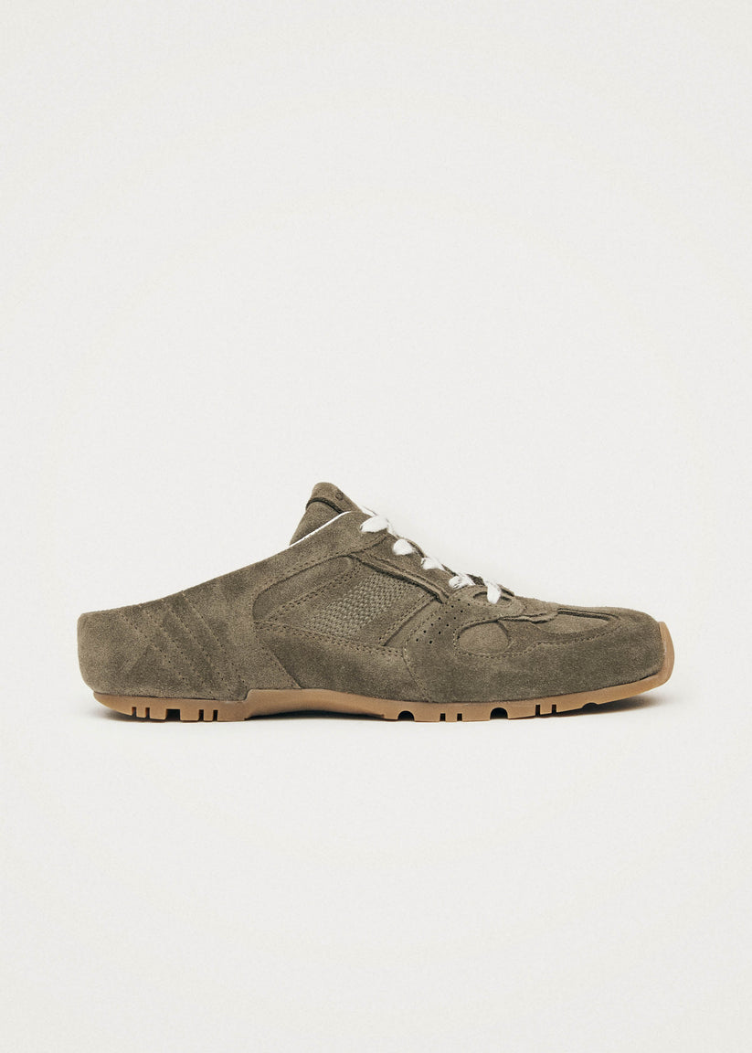 Alohas Tb.56 Mule Zapatillas de Cuero Color Caqui Outlet