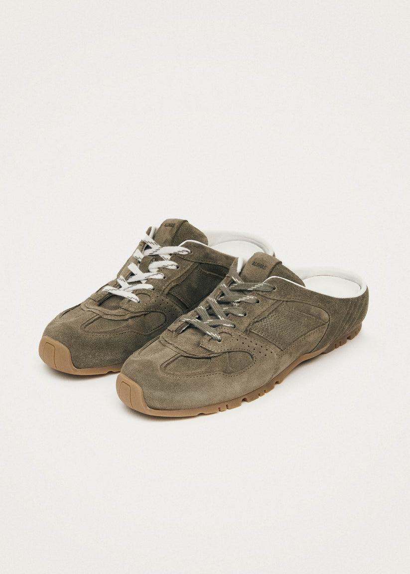 Alohas Tb.56 Mule Zapatillas de Cuero Color Caqui Outlet