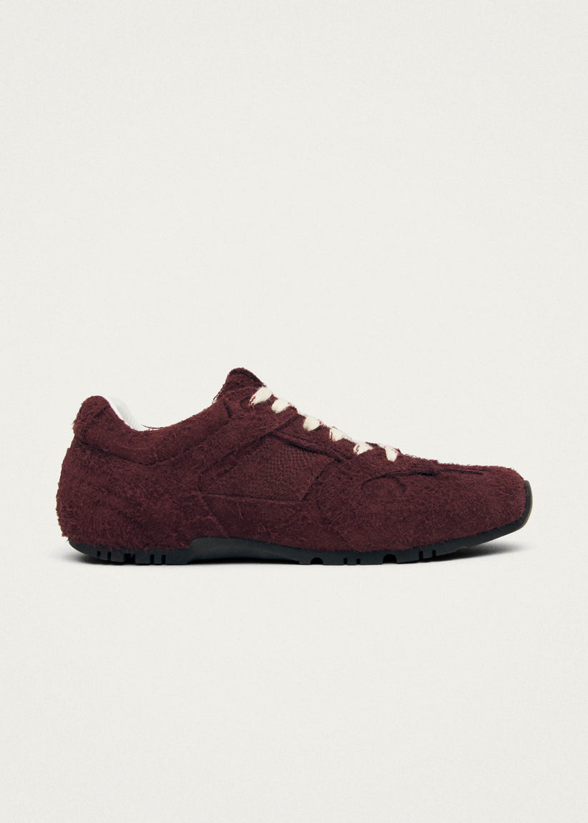 Alohas Tb.56 Suede Fuzzy Zapatillas de Cuero Burdeos Rebajas