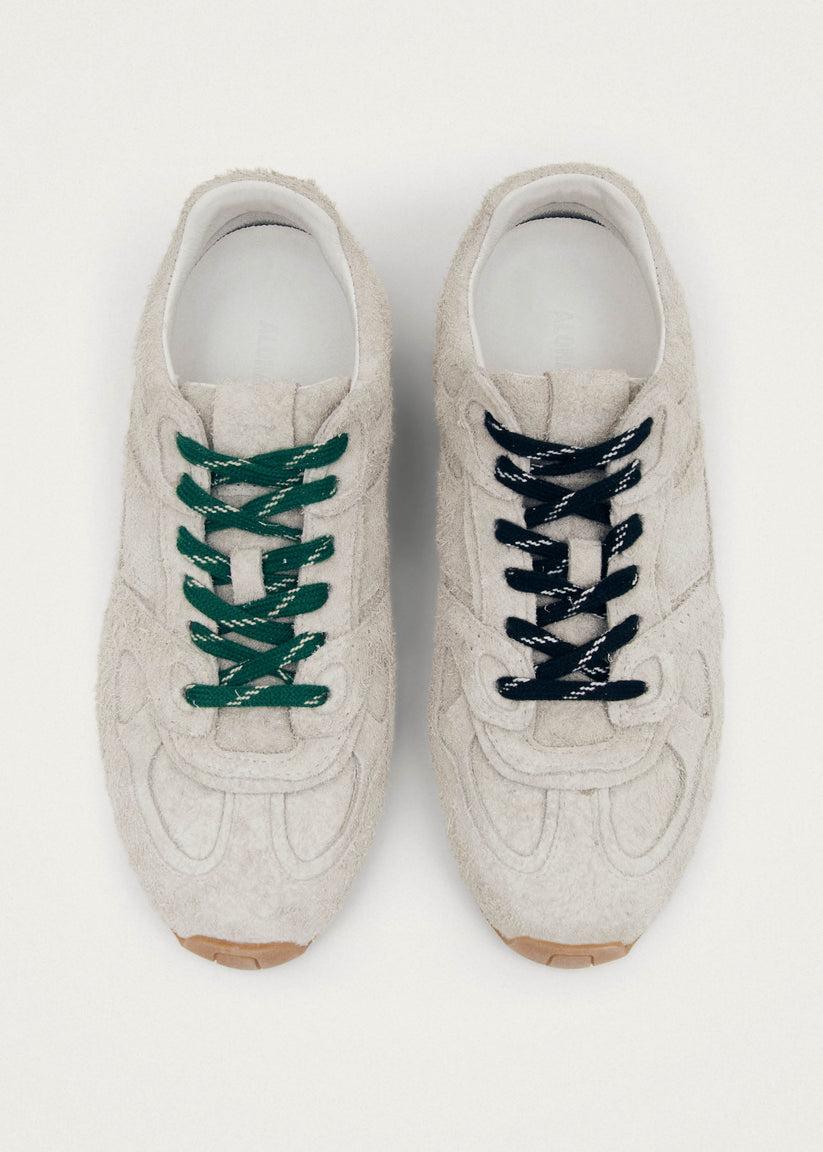 Alohas Tb.56 Suede Fuzzy Zapatillas de Cuero Gris Claro Venta caliente