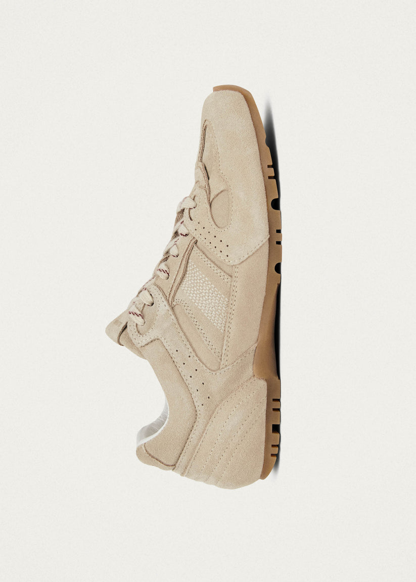 Alohas Tb.56 Suede Zapatillas de Cuero Color Crema En oferta