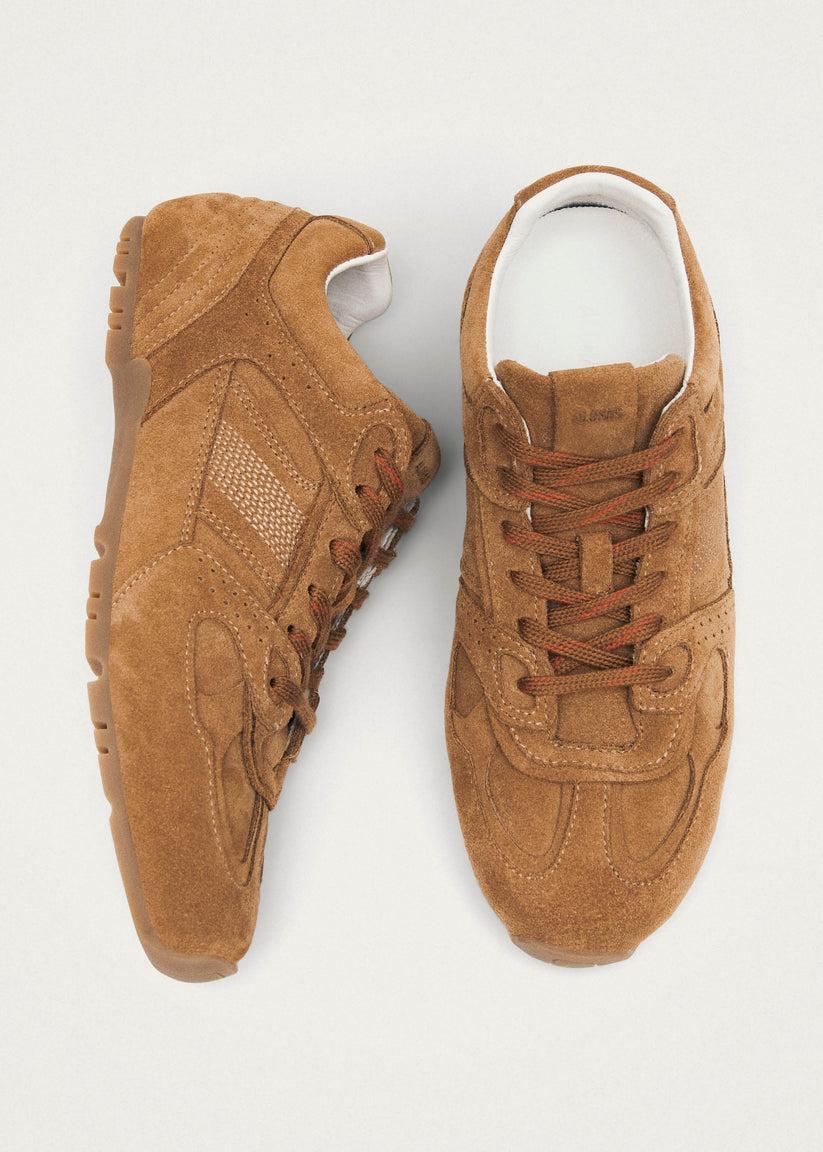 Alohas Tb.56 Suede Zapatillas de Cuero Color Camel Gran oferta