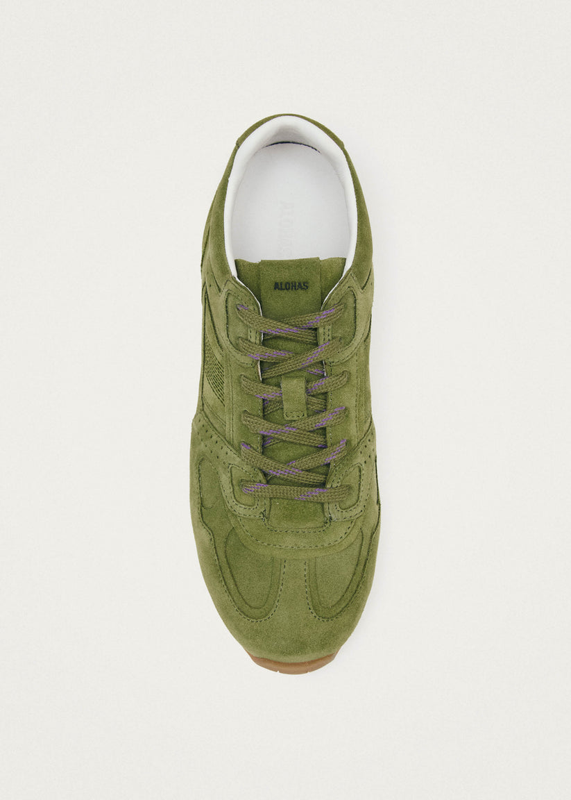 Alohas Tb.56 Suede Zapatillas de Cuero Verde Rebajas de fábrica
