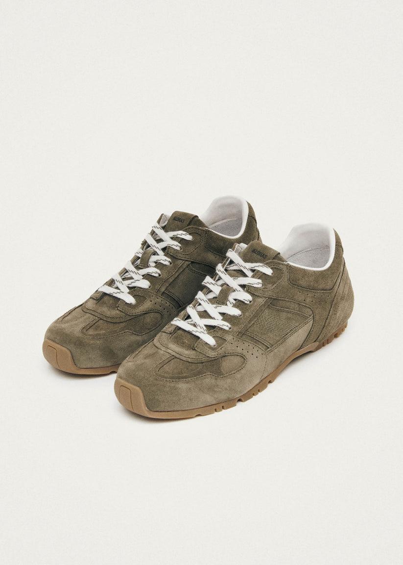 Alohas Tb.56 Suede Zapatillas de Cuero Verde Caqui Los más vendidos