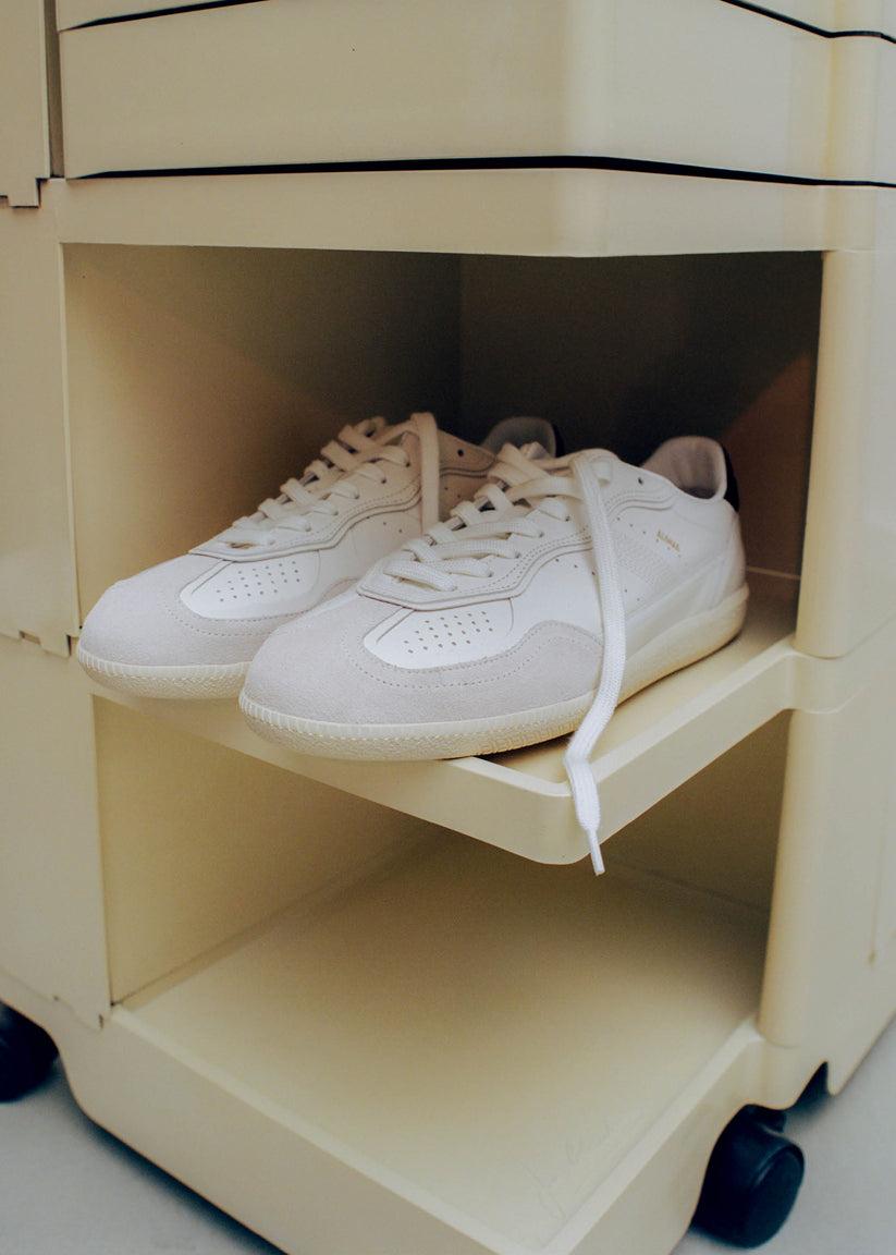 Alohas Tb.490 Zapatillas de Piel Blancas y Negras Último día