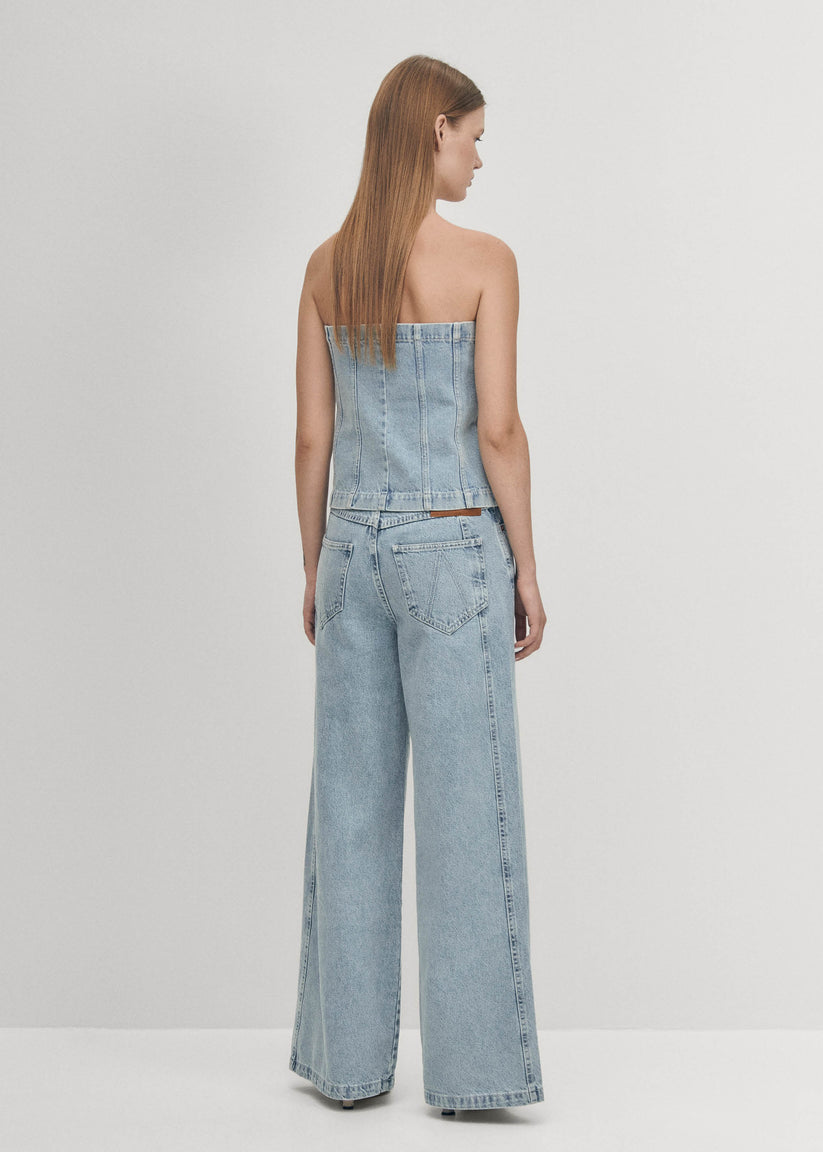 Alohas Magda Vaqueros Azules de Tiro Bajo Outlet