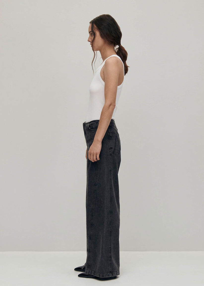 Alohas Magda Vaqueros Negros de Tiro Bajo Outlet online