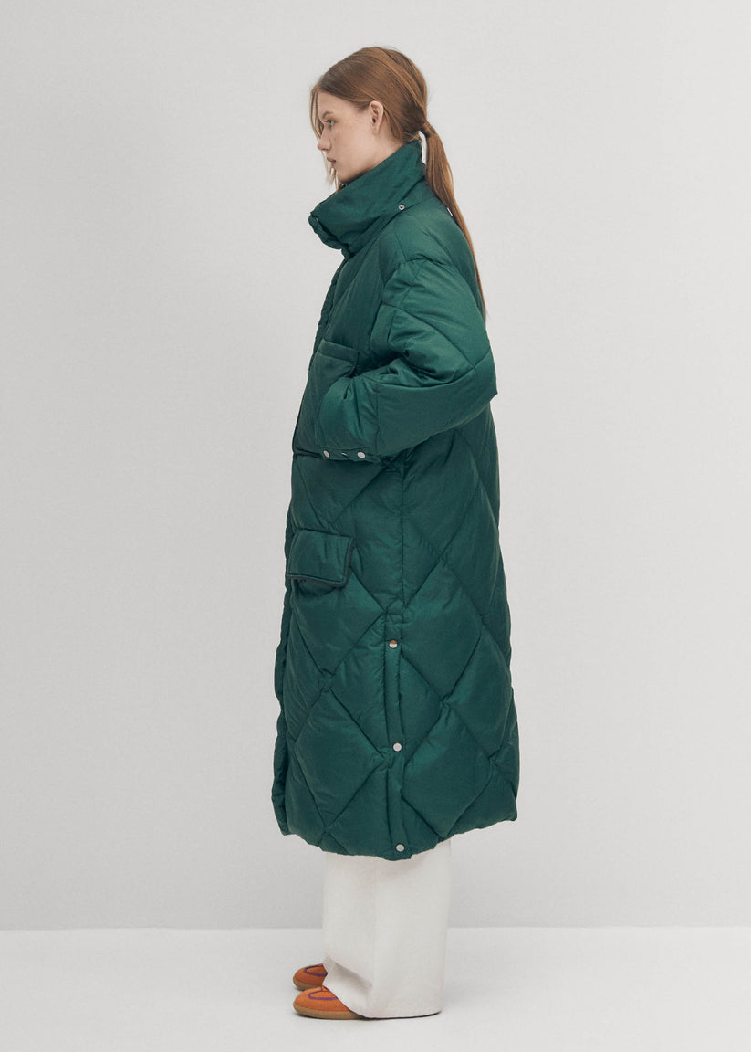 Alohas Colorado Abrigo Acolchado Verde Rebajas