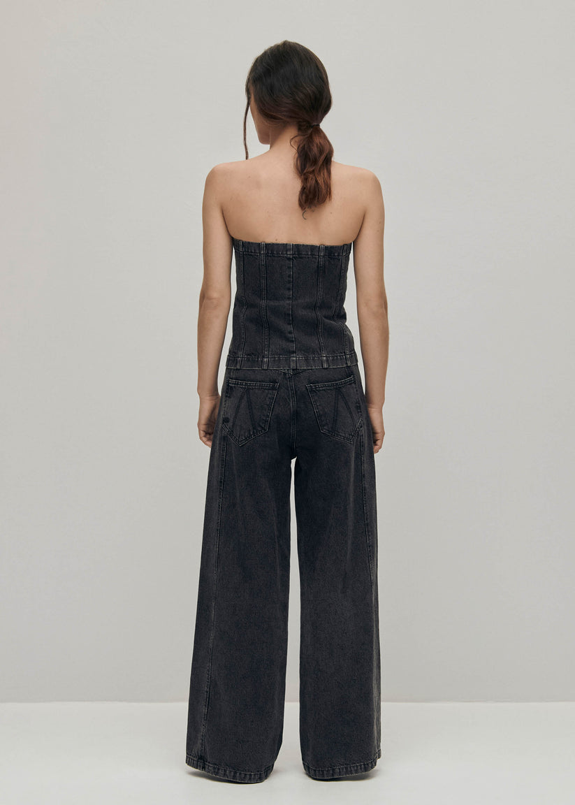 Alohas Troyes Top Vaquero Negro Ofertas