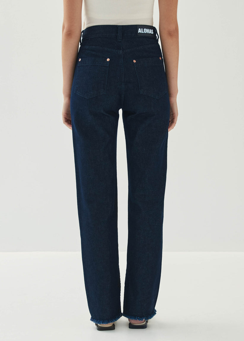Alohas Kansas Indigo Denim Trousers Descuento