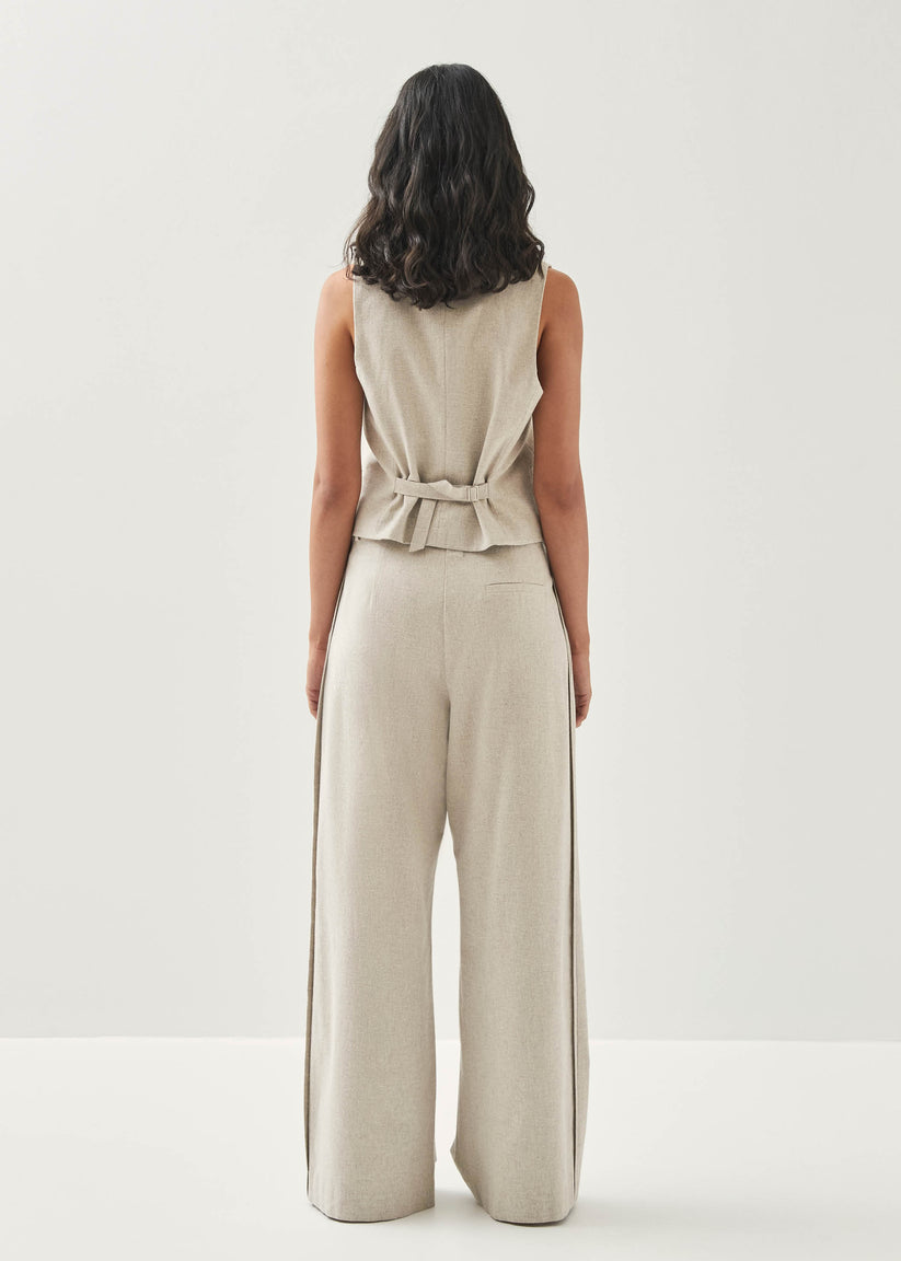Alohas Meran Pantalones Color Crema Último día