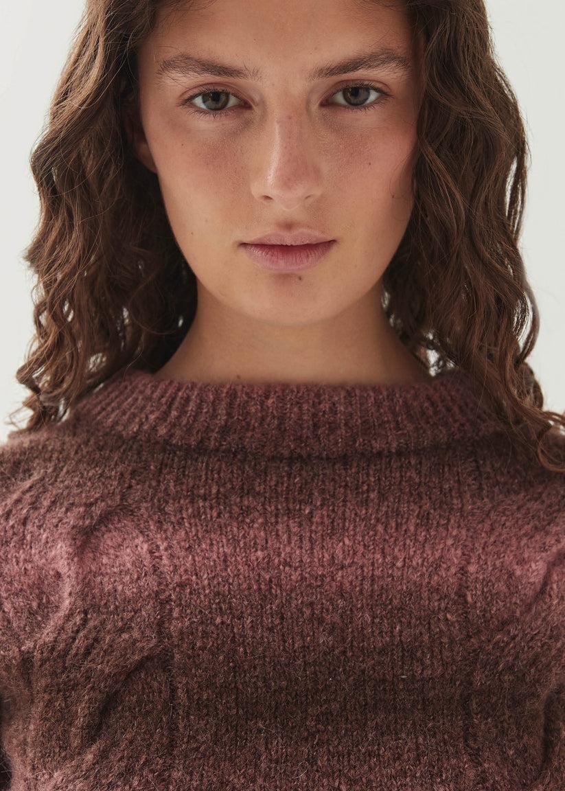 Alohas Aspen Jersey Rosa de Punto Promoción por tiempo limitado