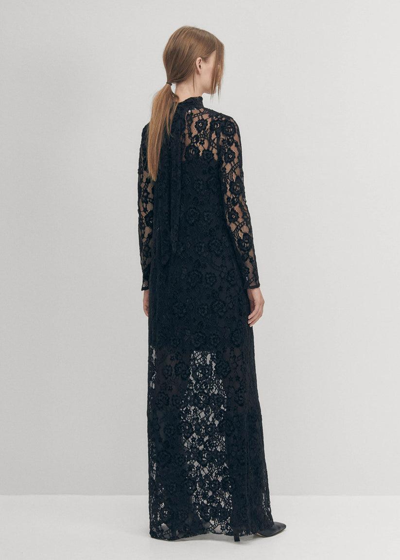 Alohas Tiban Lace Vestido Negro Solo hoy