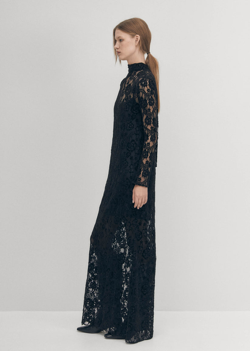 Alohas Tiban Lace Vestido Negro Solo hoy