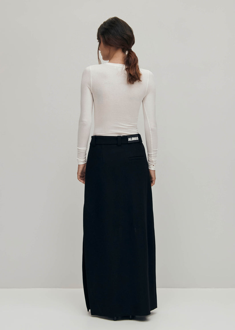 Alohas Falgar Black Skirt Superdescuento