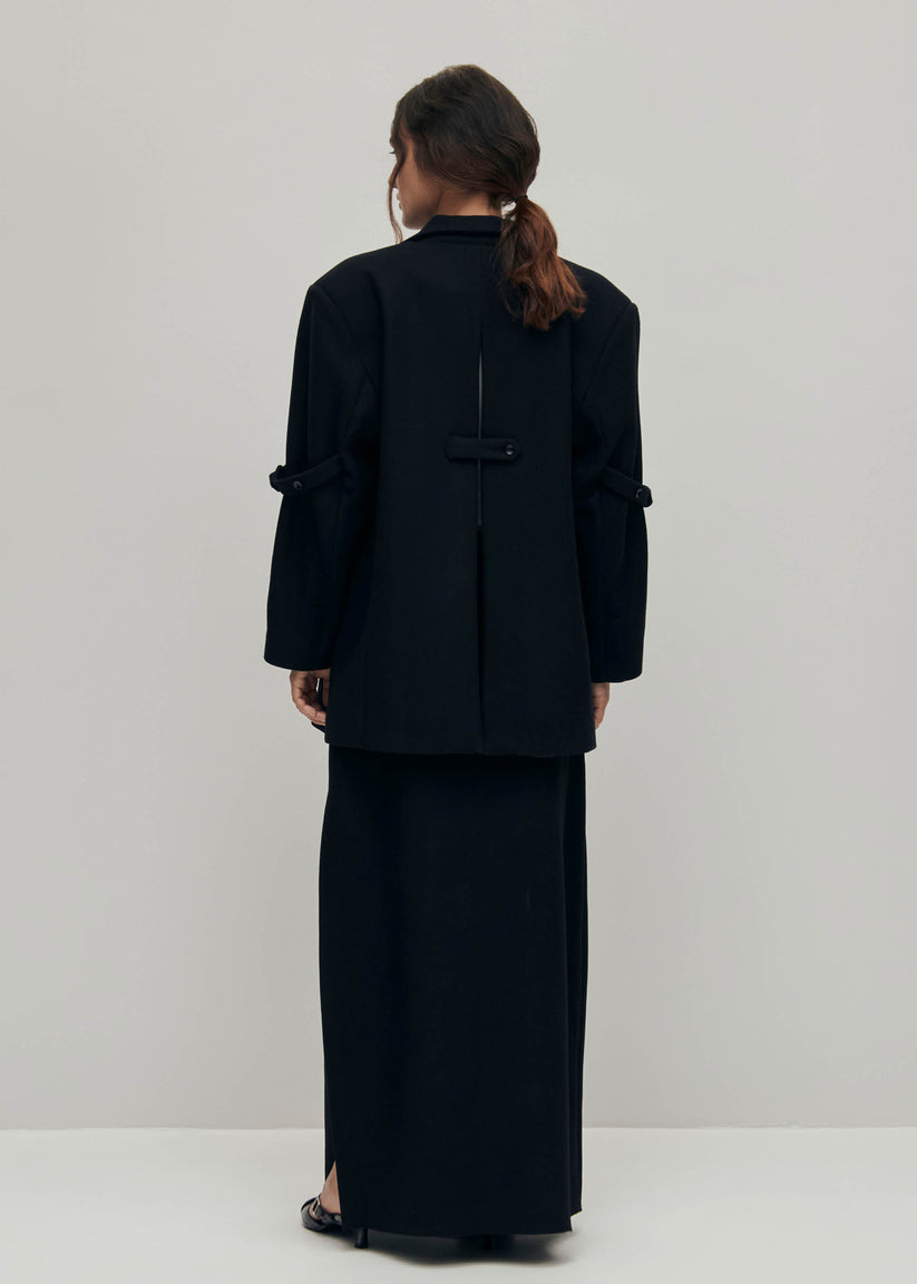 Alohas Amber Black Blazer Ahorra y exporta