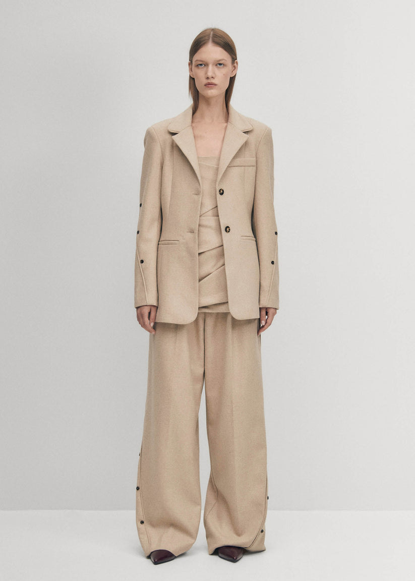 Alohas Beth Blazer Beige Precios de Black Friday