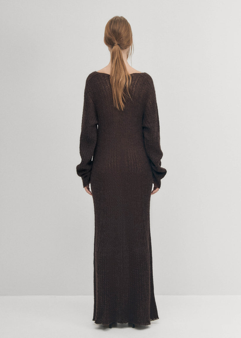 Alohas Triza Vestido Marrón Última moda