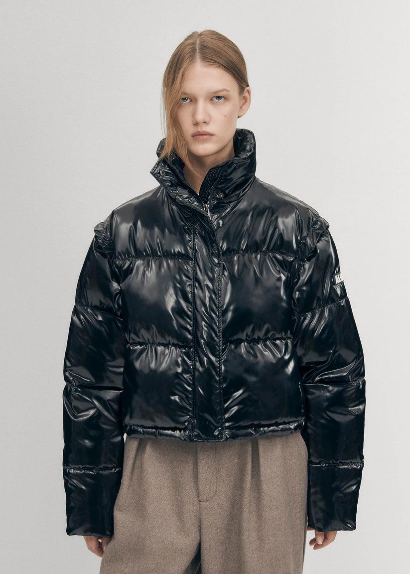 Alohas Chicago Chaqueta Acolchada Negra Venta caliente
