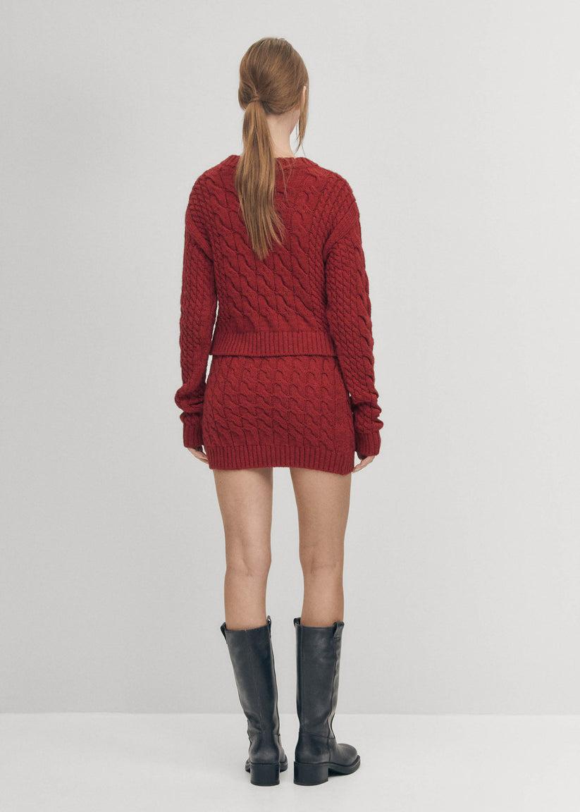 Alohas Blake Falda de Punto Rojo Gran oferta
