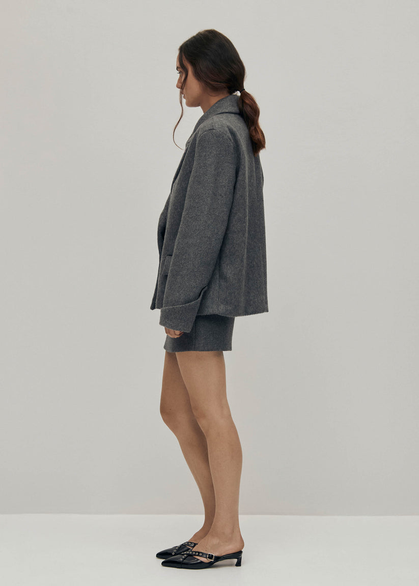 Alohas Mei Chaqueta de Lana Gris Descuento