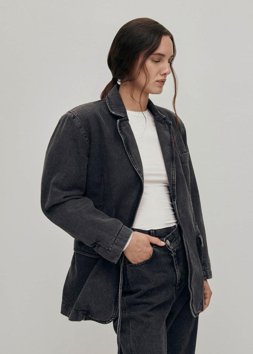 Alohas Sandra Blazer Vaquera Negra Rebajas top