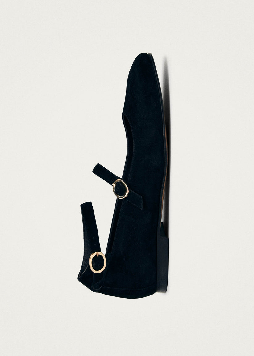 Alohas Evelyn Bailarinas Mary-Jane de Ante Negro Ofertas especiales