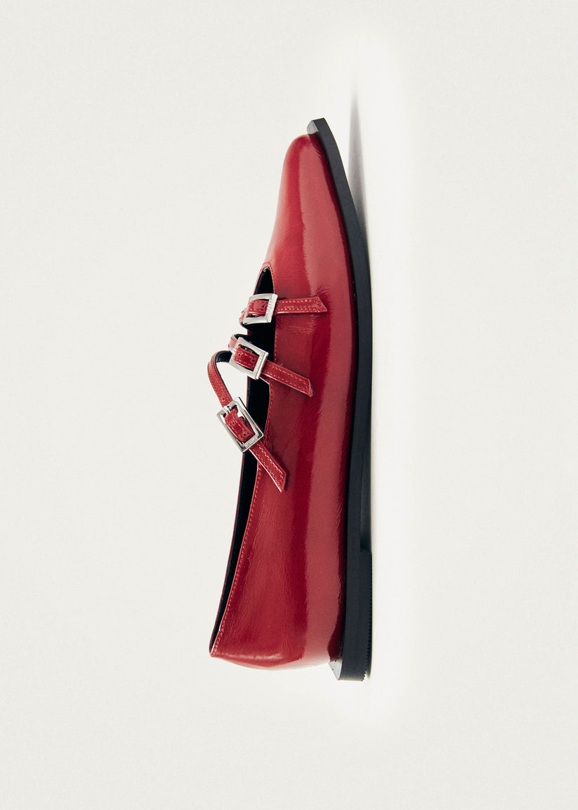 Alohas Jive Onix Bailarinas de Cuero Rojo Outlet