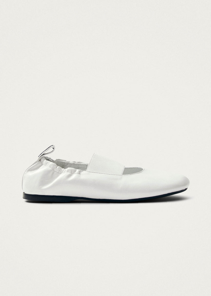 Alohas Sutton Onix Bailarinas de Cuero Blancas Tienda