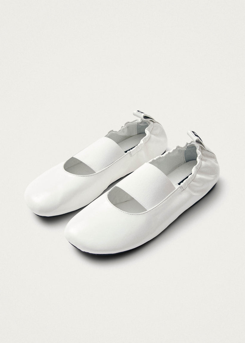 Alohas Sutton Onix Bailarinas de Cuero Blancas Tienda