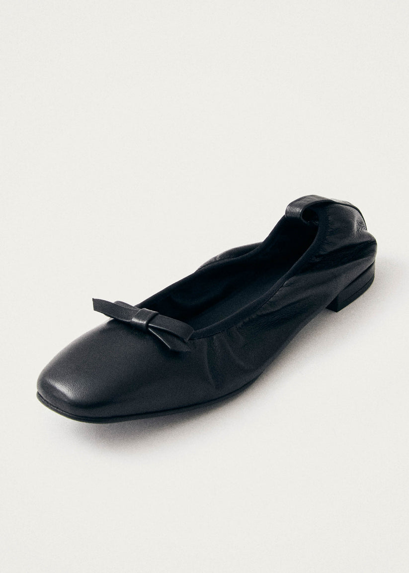 Alohas Freya Bailarinas de Cuero Negro Ahorra y exporta