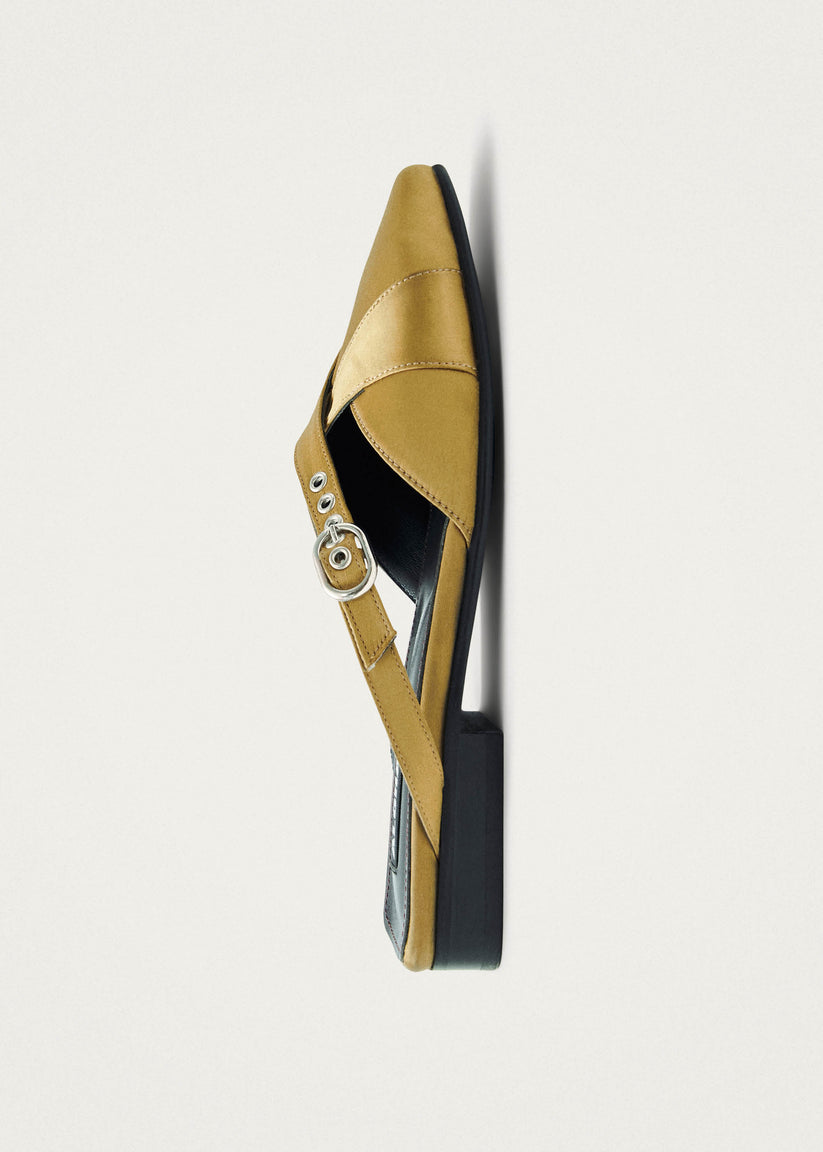 Alohas Adria Silky Mules Dorados Descuento por venta flash