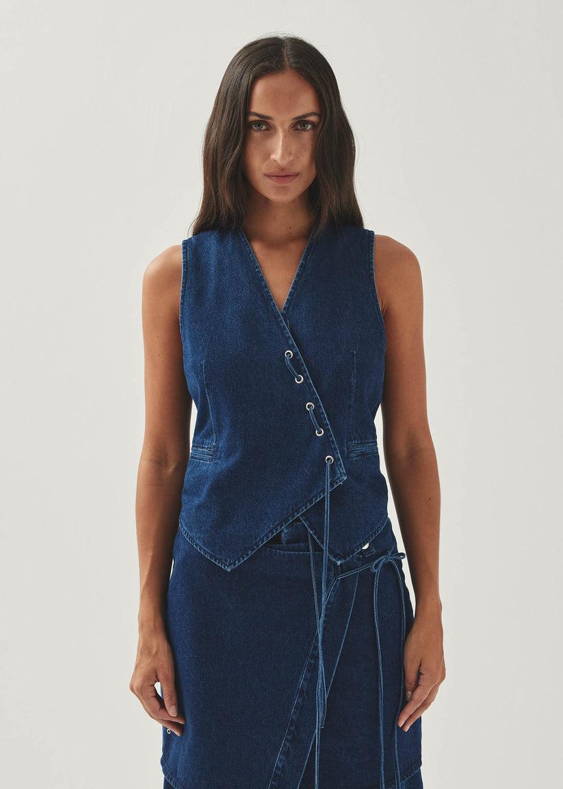 Alohas Sabre Chaleco Vaquero Azul Ofertas