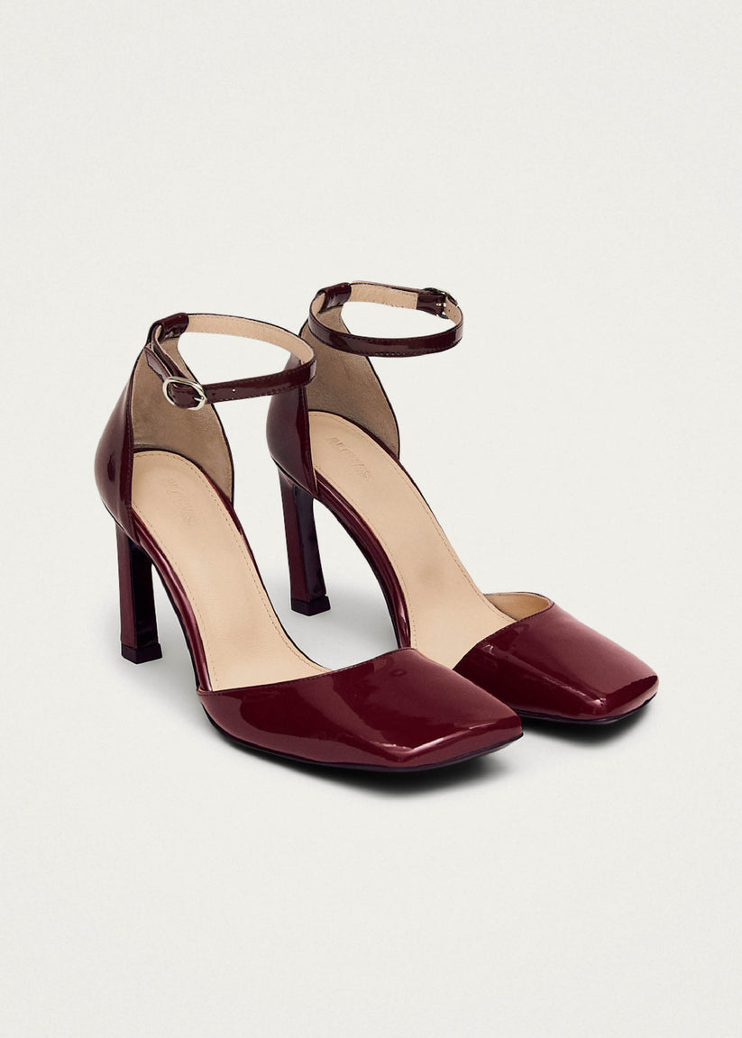 Alohas Liebe Onix Tacones de Cuero Burdeos COMPRAR AHORA