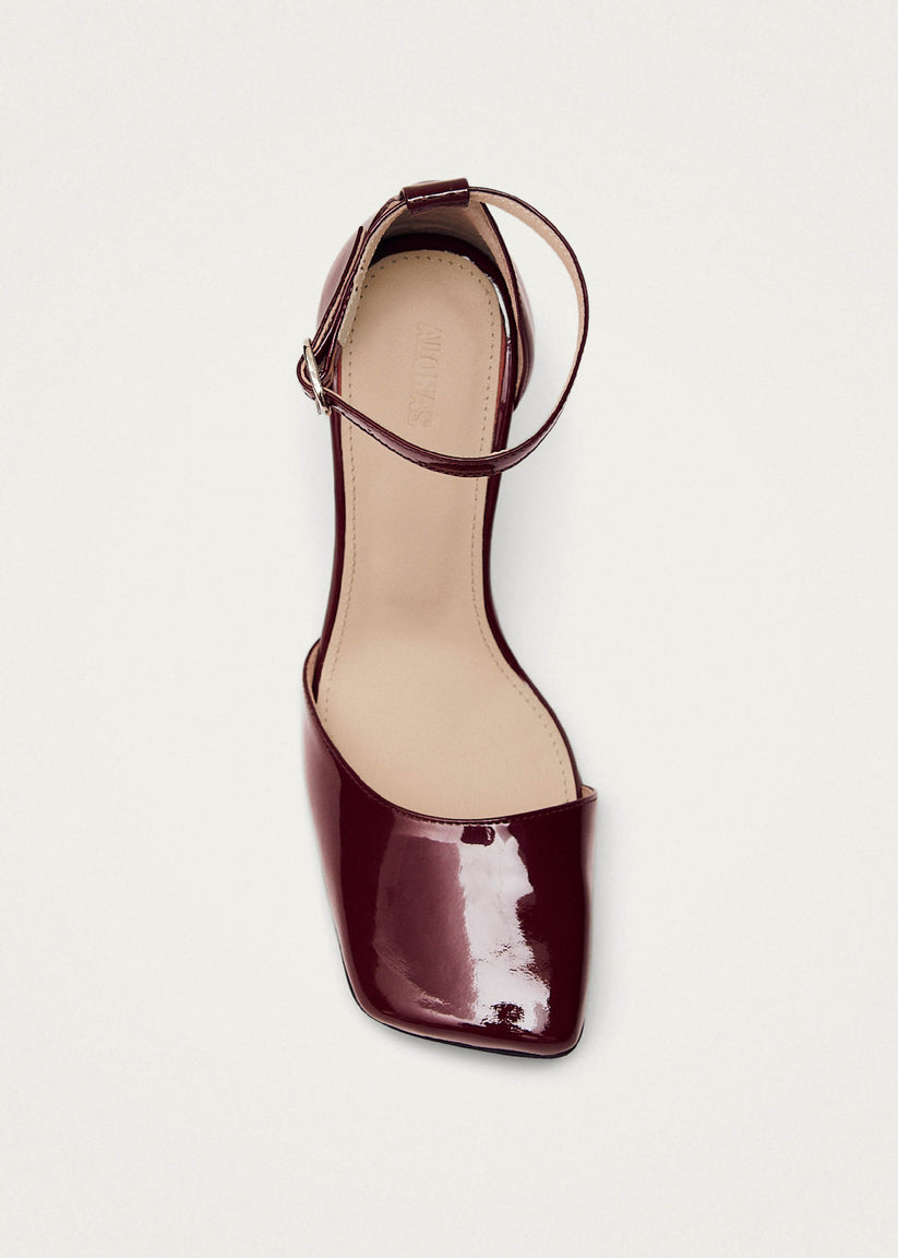 Alohas Liebe Onix Tacones de Cuero Burdeos COMPRAR AHORA