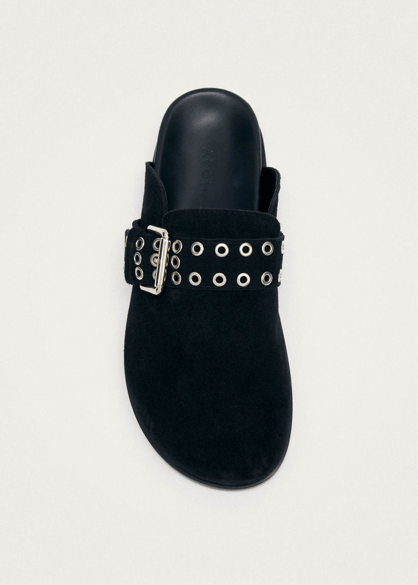 Alohas Halia Black Leather Mules Últimos 2 días