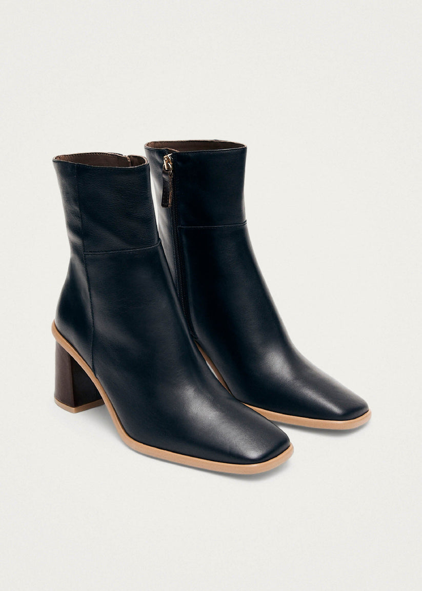 Alohas West Vintage Botas Negras de Piel Promoción por tiempo limitado