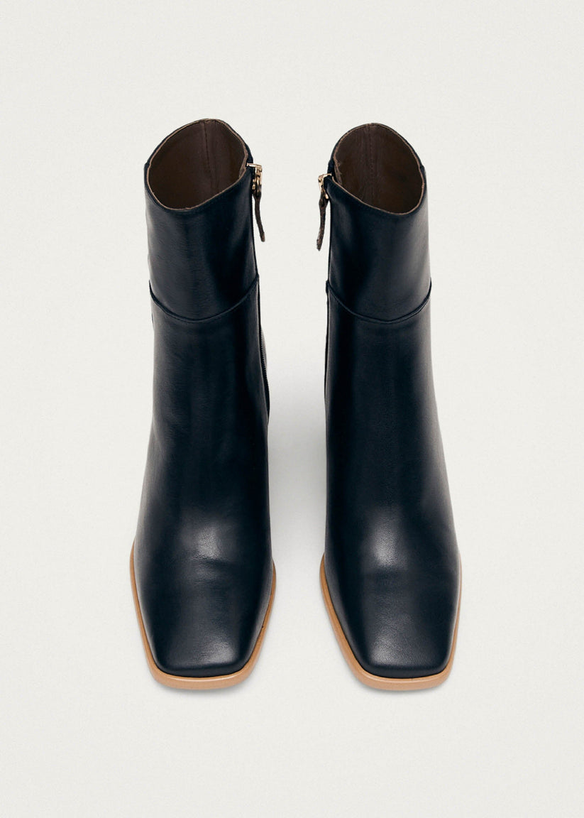 Alohas West Vintage Botas Negras de Piel Promoción por tiempo limitado