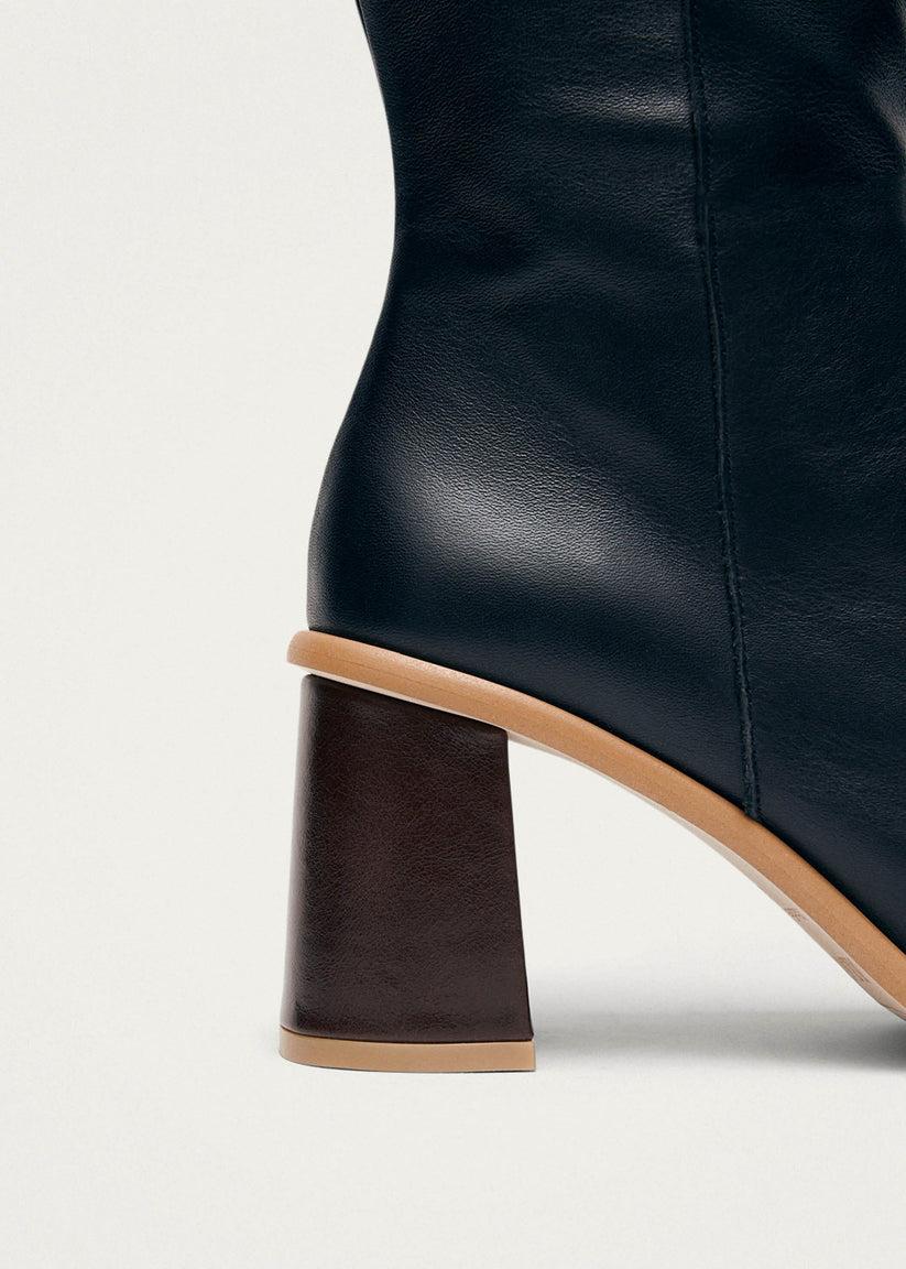 Alohas West Vintage Botas Negras de Piel Promoción por tiempo limitado