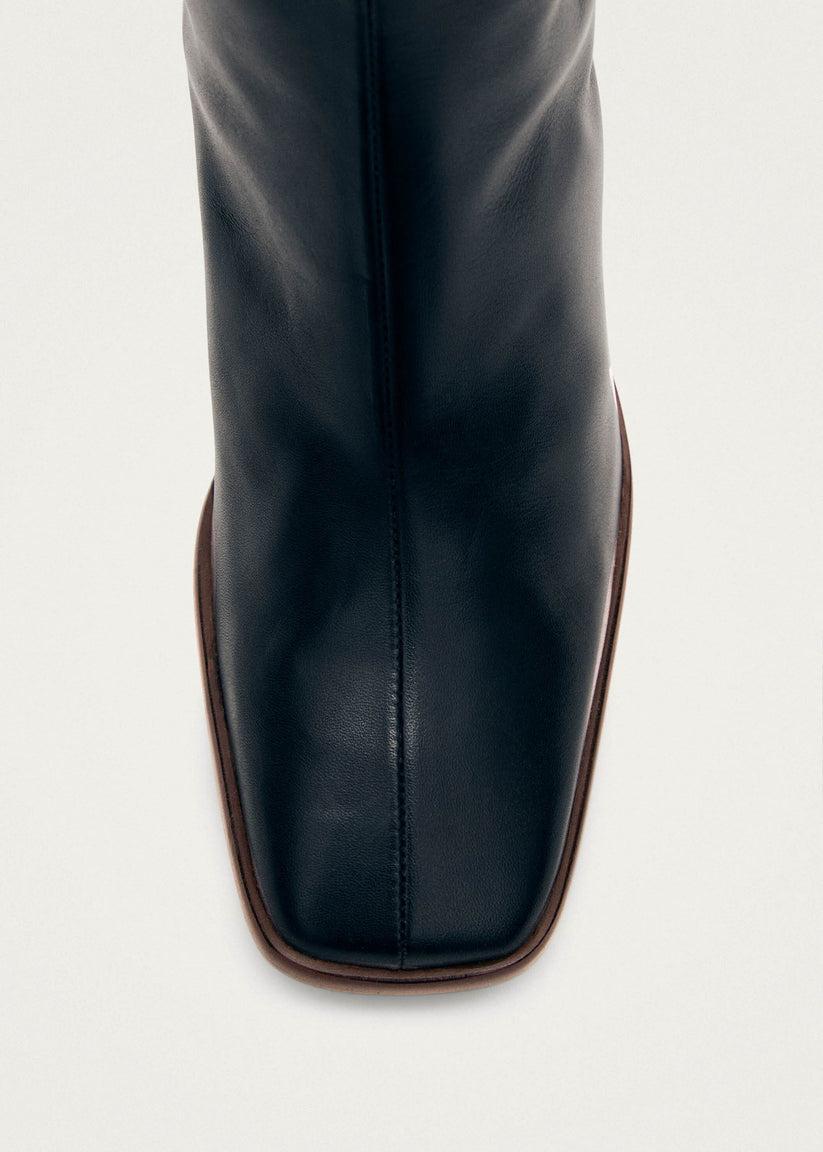 Alohas East Botas Negras de Piel Tienda de fábrica