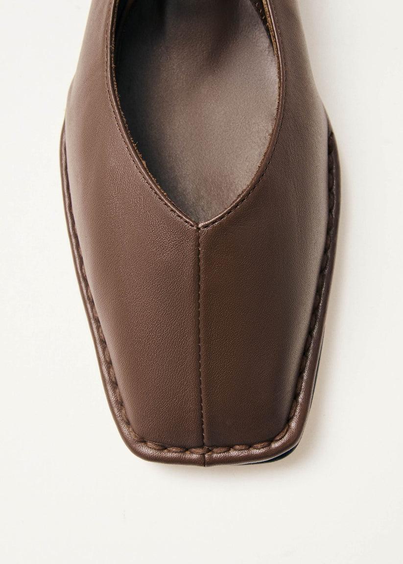 Alohas Sway Bailarinas Marrones de Piel En oferta