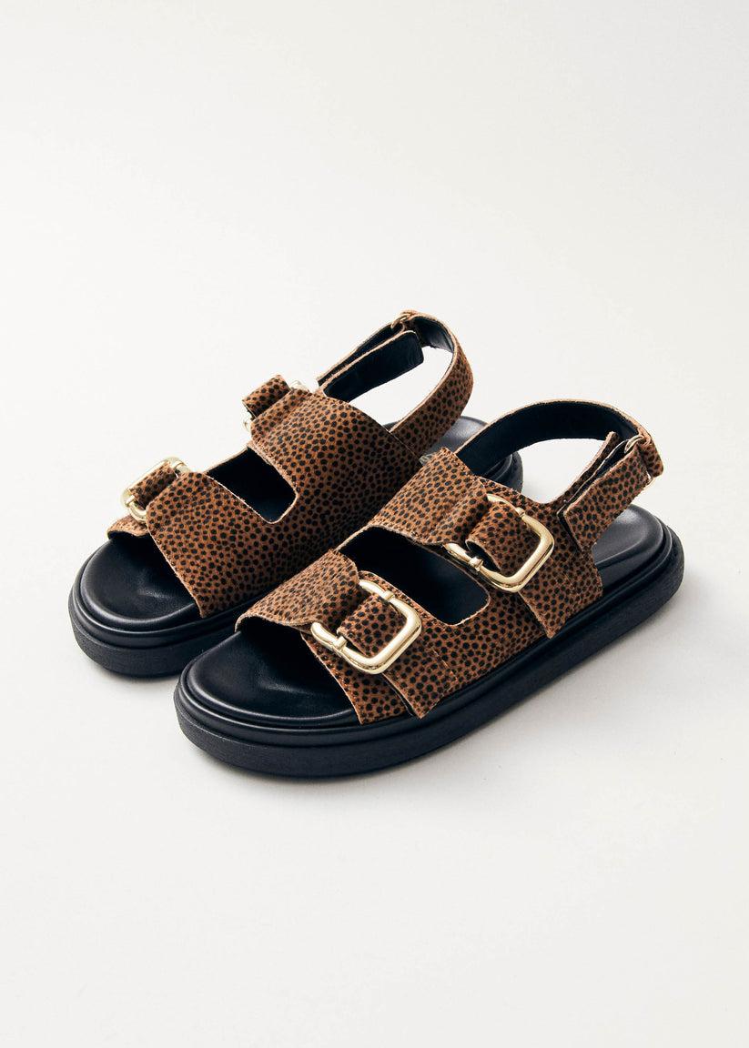 Alohas Harper Soft Tan Leather Sandals Precio ultrabajo