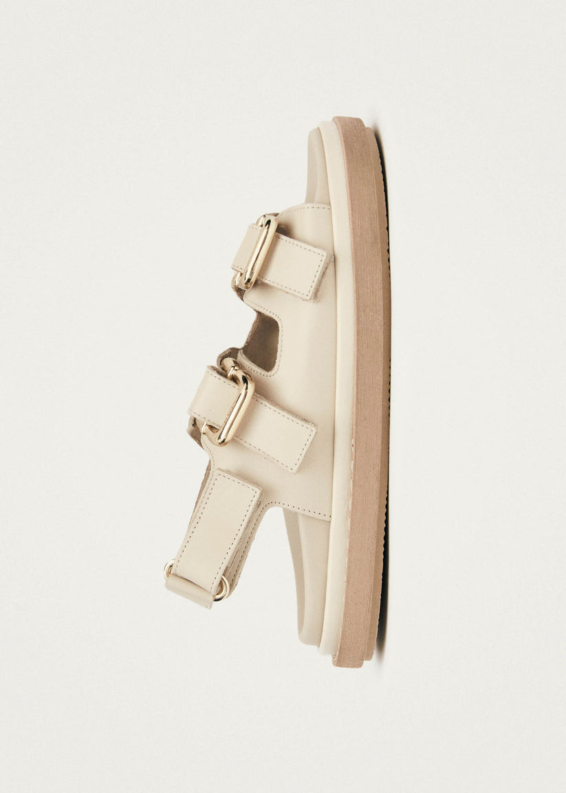 Alohas Harper Sandalias de Piel Blanco Crema Rebajas baratas