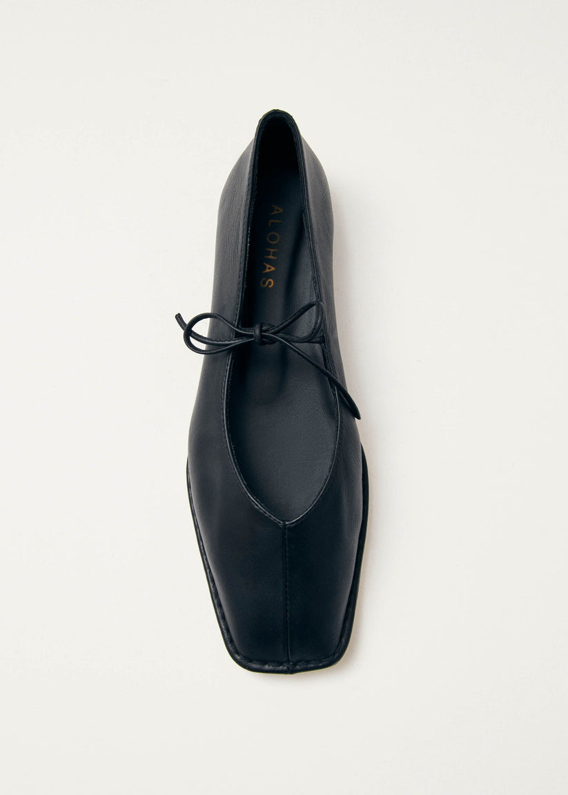 Alohas Sway Bailarinas Negras de Piel Descuento