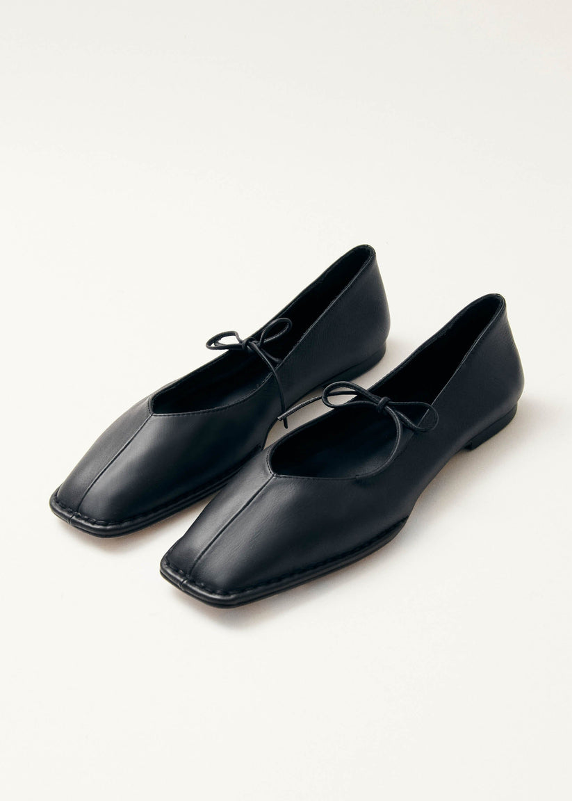 Alohas Sway Bailarinas Negras de Piel Descuento