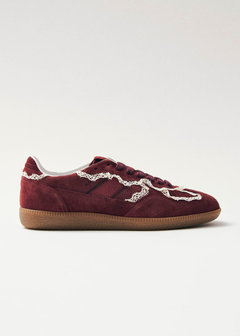 Alohas Tb.490 Crochet Zapatillas de Cuero Burdeos Mejor oferta