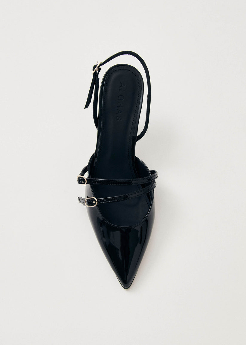 Alohas Joelle Onix Tacones de Cuero Negro COMPRAR AHORA