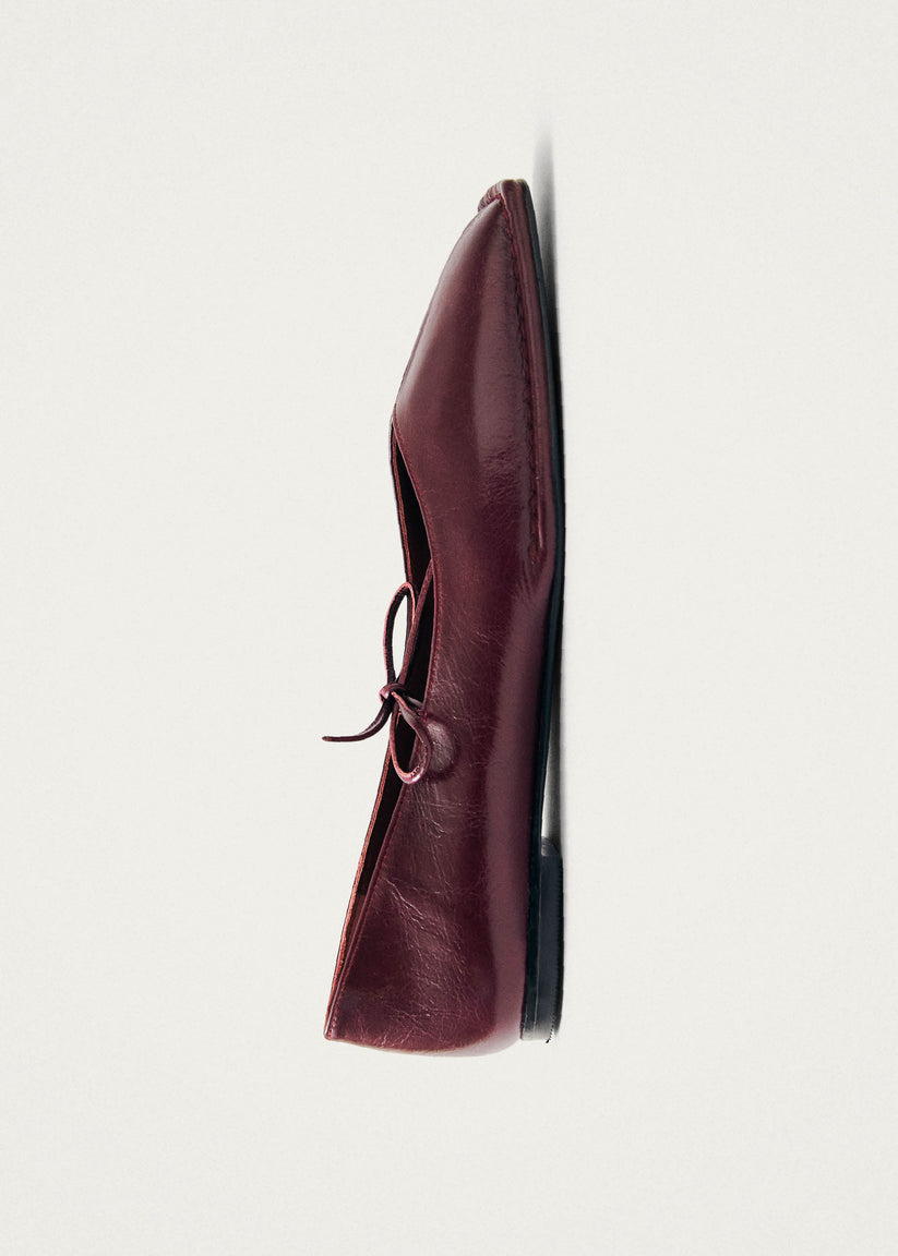 Alohas Sway Bailarinas de Cuero Burdeos Ofertas especiales