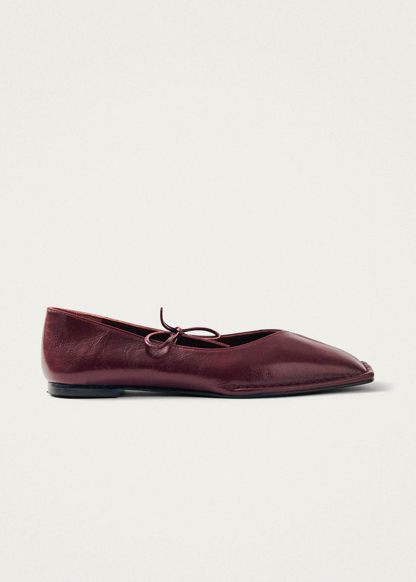 Alohas Sway Bailarinas de Cuero Burdeos Ofertas especiales