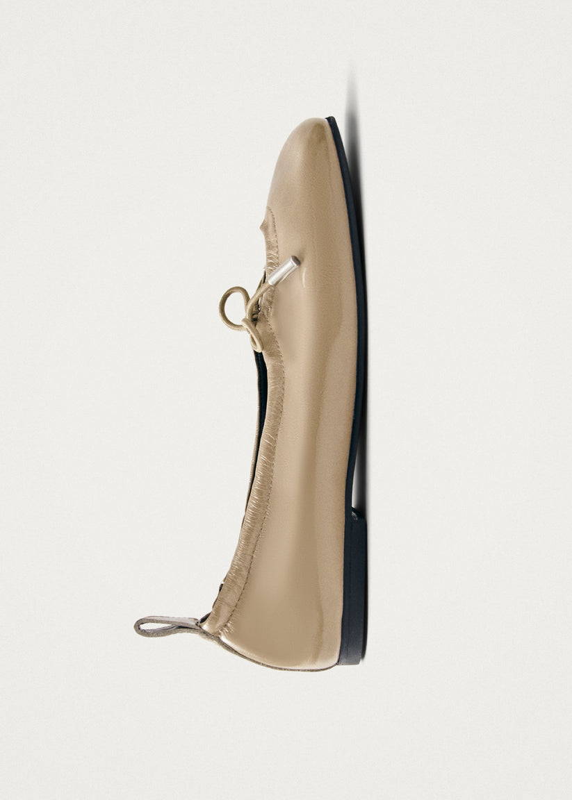 Alohas Rosalind Onix Bailarinas de Cuero Beige Precio ultrabajo